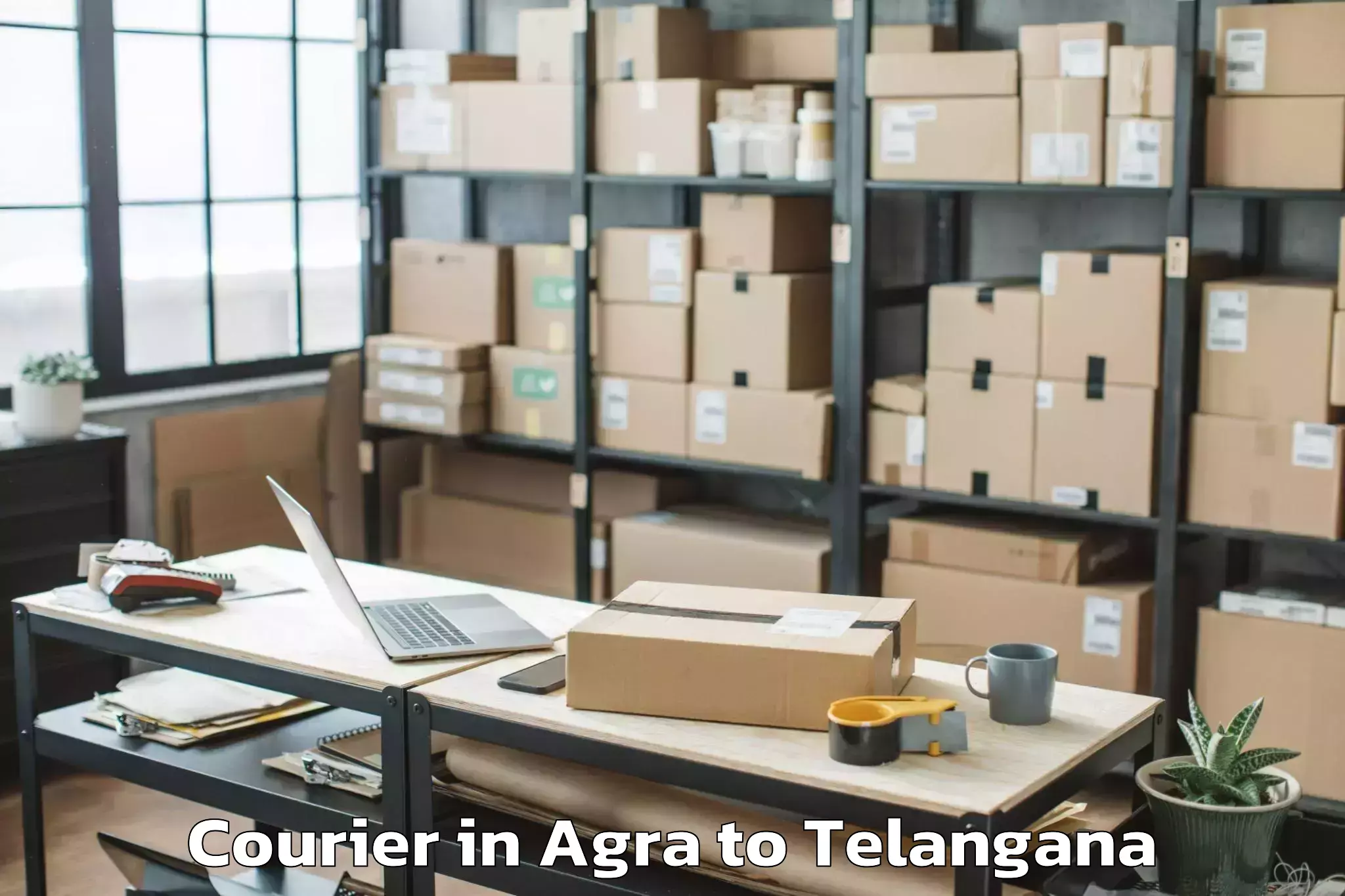 Leading Agra to Narketpalle Courier Provider